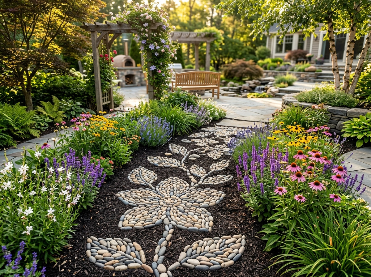 How to Create Stunning Pebble Mosaics and Stone Art in Your Yard