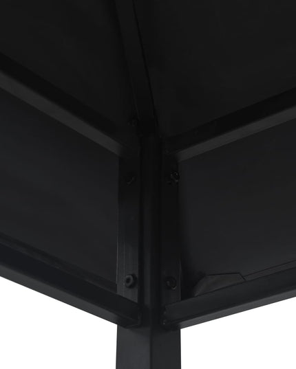 NNEVL BBQ Gazebo 240x150x255 cm Anthracite Steel