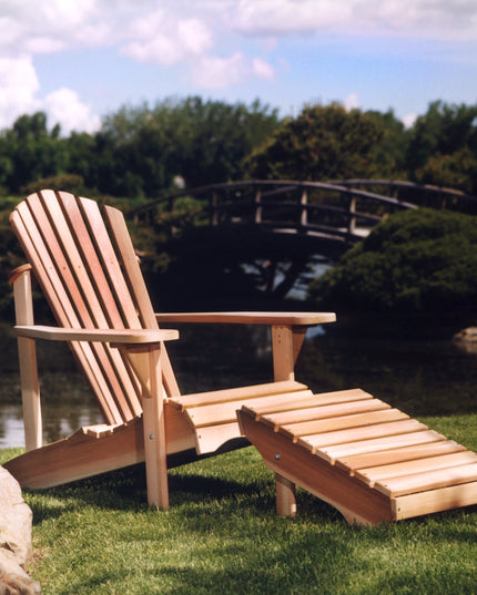 Adirondack Chair and Ottoman