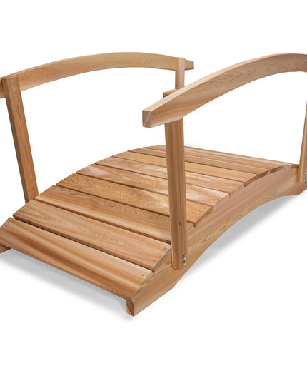 6-ft Wood Garden Bridge with Side Rails
