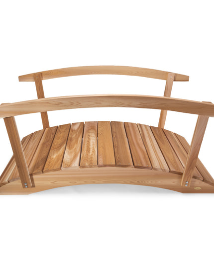 6-ft Wood Garden Bridge with Side Rails