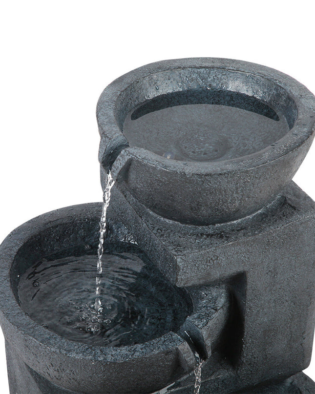 NNEDSZ Solar Fountain with LED Lights