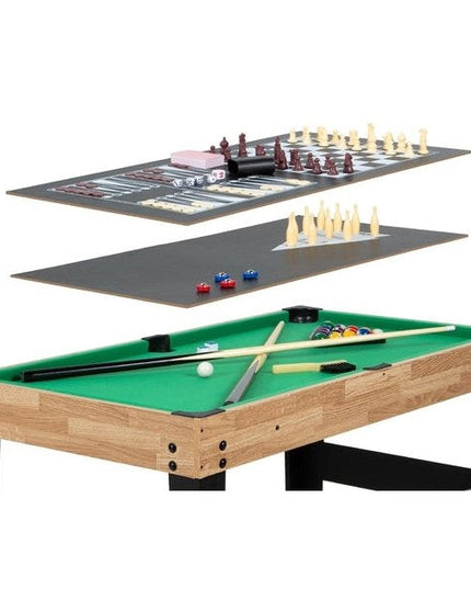 10-in-1 Combo Game Room Table Set Pool, Foosball, Ping Pong, Chess