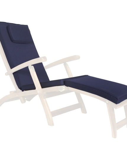 Blue Steamer Chair Cushion