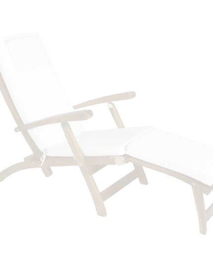 White Steamer Chair Cushion