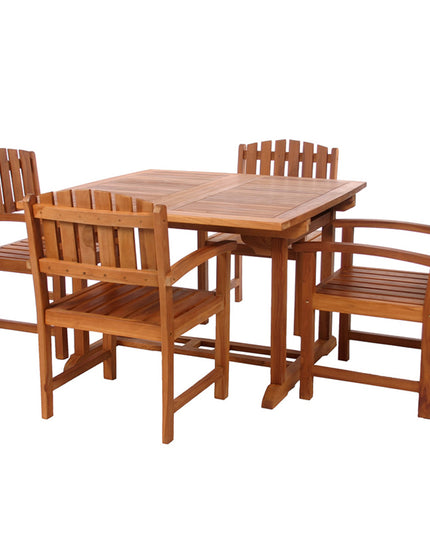 5-Piece Butterfly Extension Table Dining Chair Set