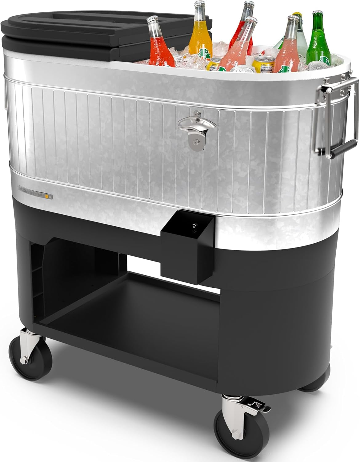Beat the Heat with Our Stylish 120-Qt Rolling Patio Cooler – Your Ultimate Companion for Summer BBQs, Beach Days, and Backyard Gatherings!