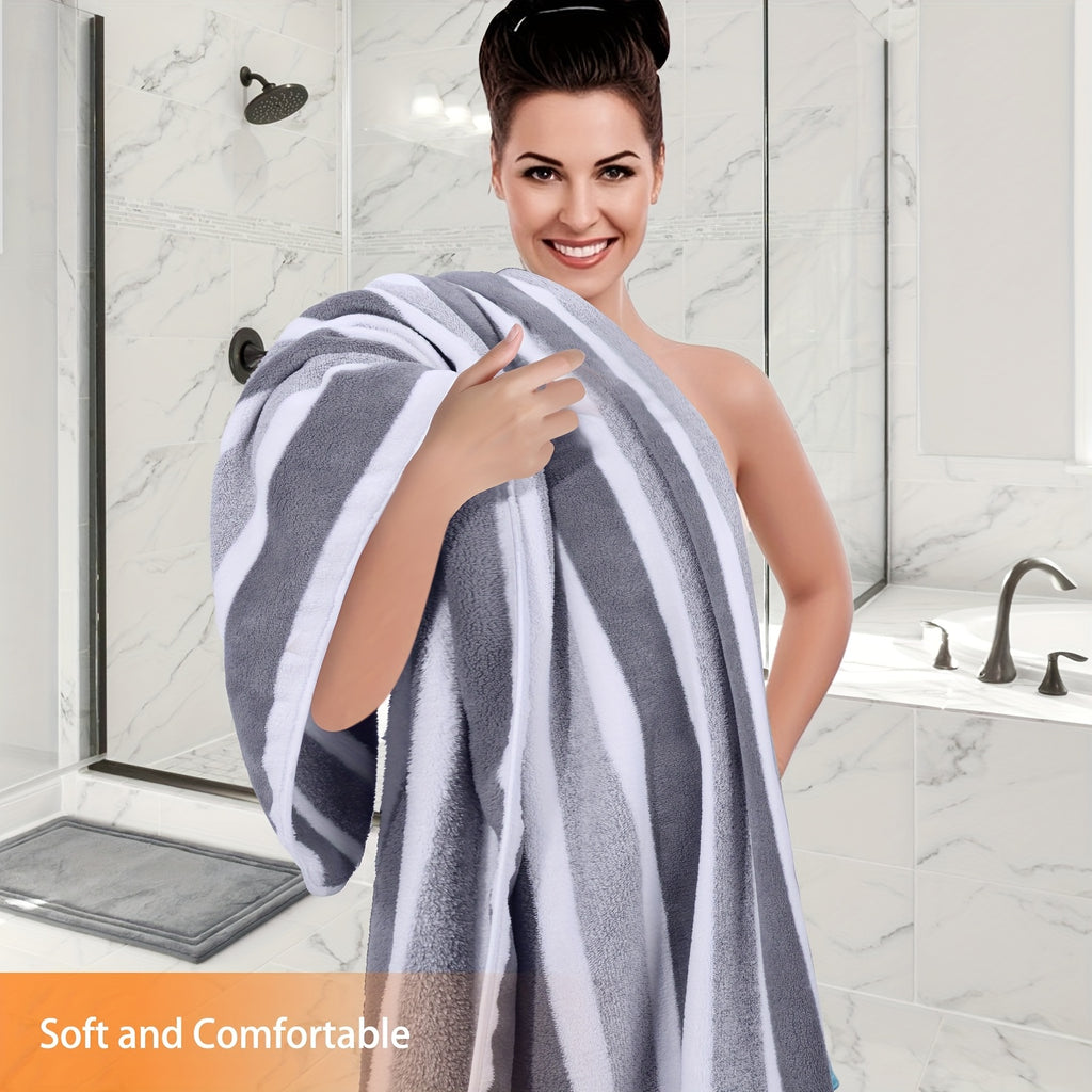 12pcs/ 8pcs/ 4pcs Bath Sheet, Extra Large Coral Fleece Bath Sheet, Large Bath Towels, Ultra-lightweight, Blazing Quick-Dry, Incredibly Absorbent, for Home, Gym, Pool, Spa 55.12*27.56ln Father's Day Gift, Valentine's Day Gift,