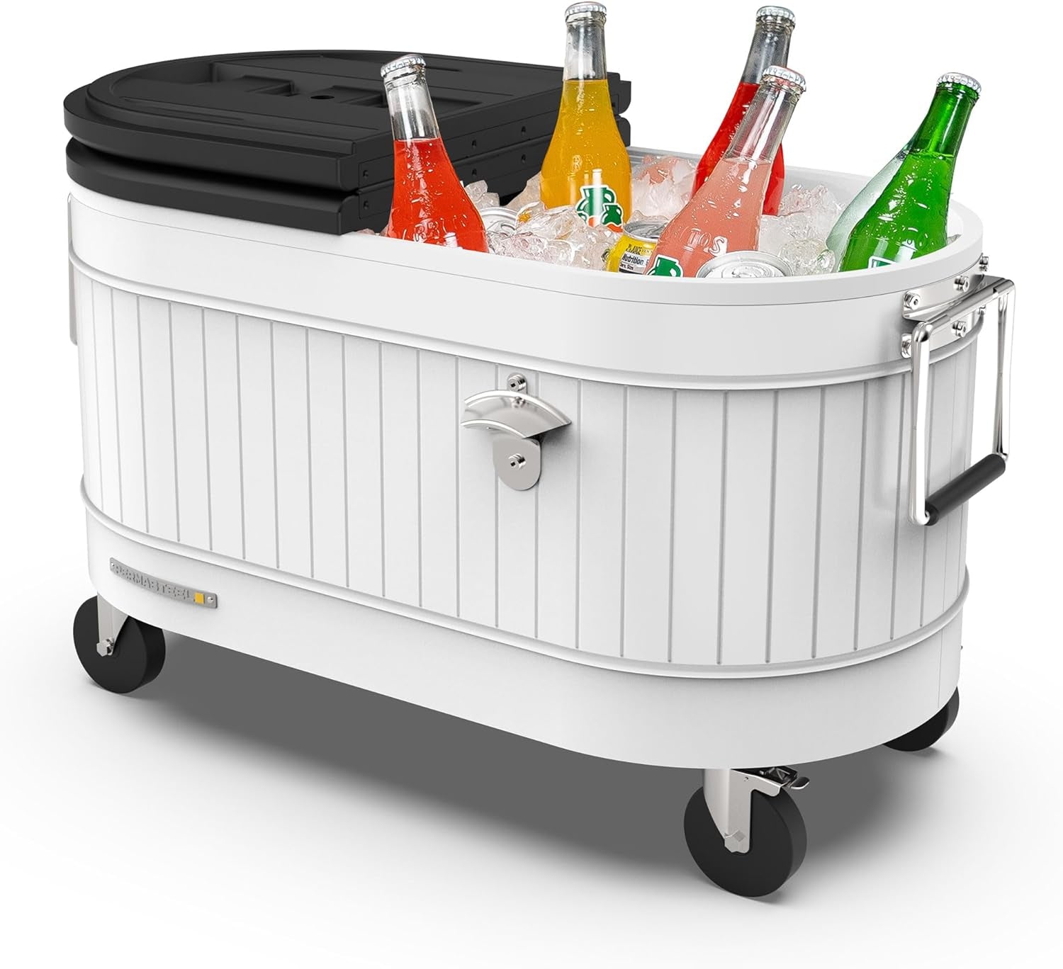 Beat the Heat with Our Stylish 120-Qt Rolling Patio Cooler – Your Ultimate Companion for Summer BBQs, Beach Days, and Backyard Gatherings!