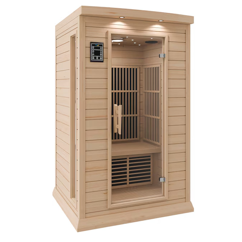 74.8-In H X 49.5-In W X 47-In D Wood Infrared Sauna