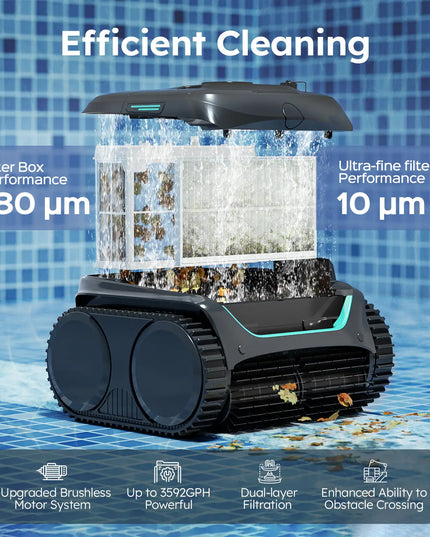 WYBOT C2 Cordless Robotic Pool Cleaner With App Control
