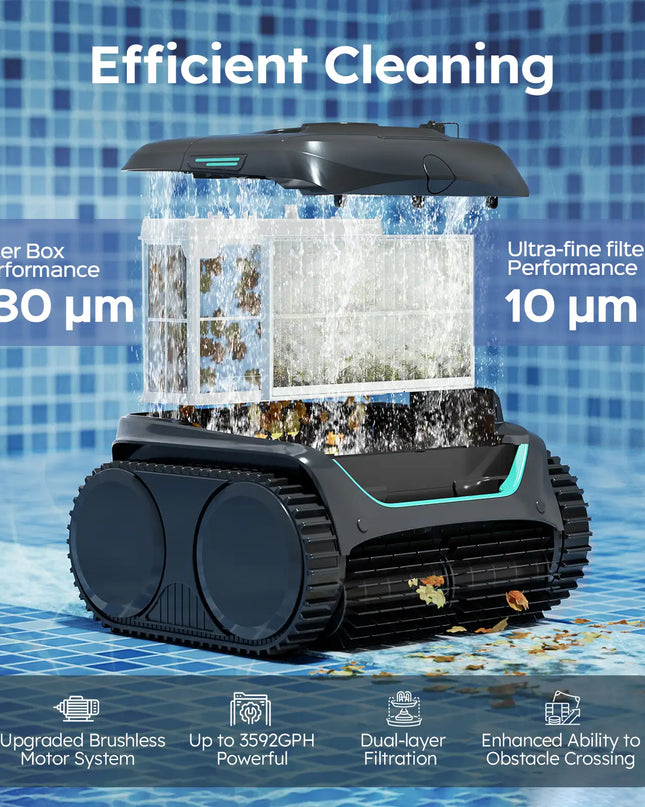 WYBOT C2 Cordless Robotic Pool Cleaner With App Control