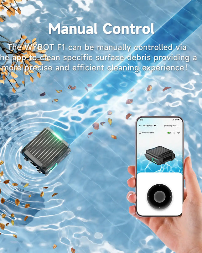 WYBOT F1 Pool Skimmer Solar Powered Robotic Cleaner