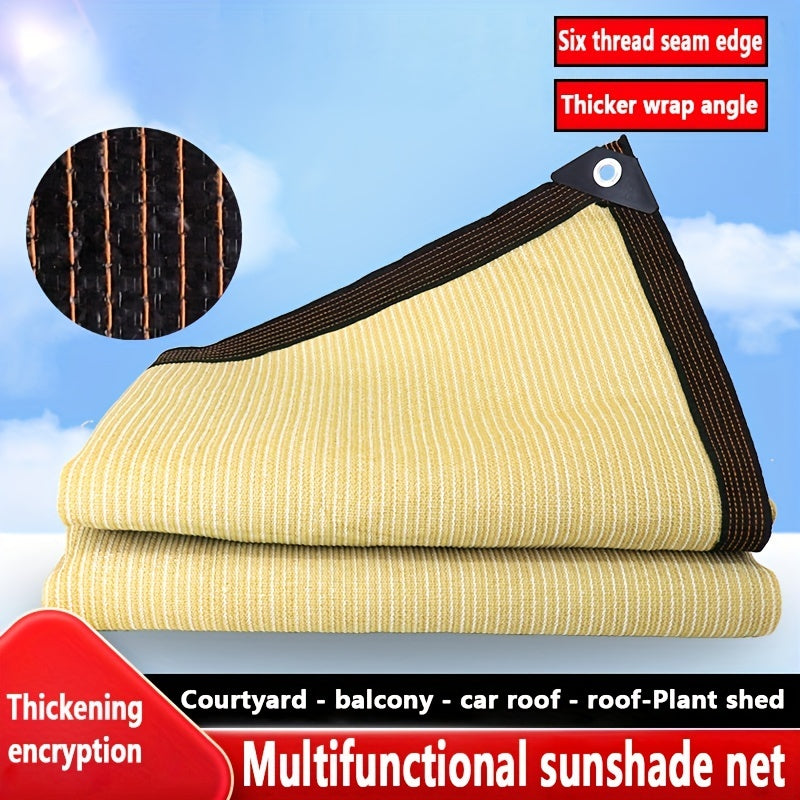 1pc Rectangular Sunshade, Breathable, Square Sunshade Net, Balcony, Garage, Backyard, Swimming Pool, Lawn, Outdoor Activities, Shading Rate (90% -95%), No Additional Tying Rope And Hook Included