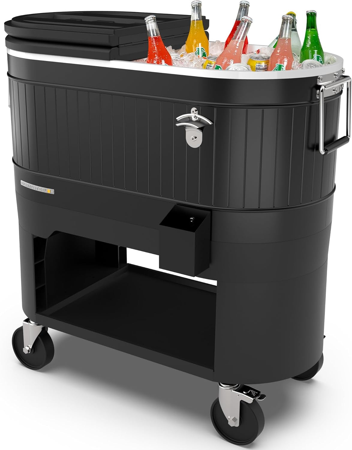 Beat the Heat with Our Stylish 120-Qt Rolling Patio Cooler – Your Ultimate Companion for Summer BBQs, Beach Days, and Backyard Gatherings!