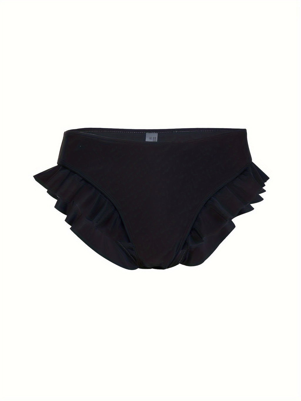 Sexy Ruffle Bikini Bottoms - Flattering High-Waisted Design, Delicate Ruffled Trim, Trendy and Stylish, Low-Rise Brief Cut - Designed for Women, Perfect for Beach and Pool, Bikini Swim Brief Style