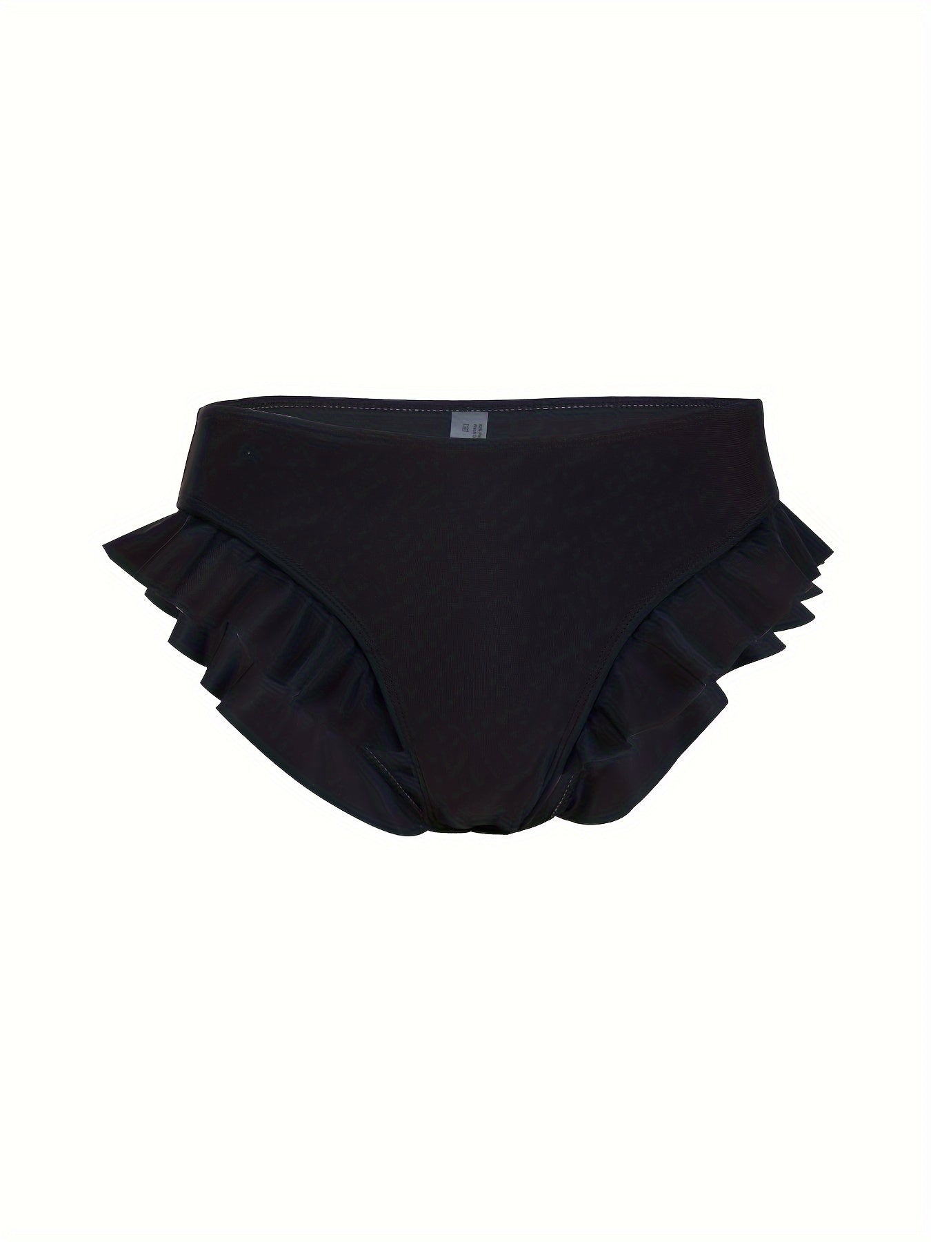 Sexy Ruffle Bikini Bottoms - Flattering High-Waisted Design, Delicate Ruffled Trim, Trendy and Stylish, Low-Rise Brief Cut - Designed for Women, Perfect for Beach and Pool, Bikini Swim Brief Style