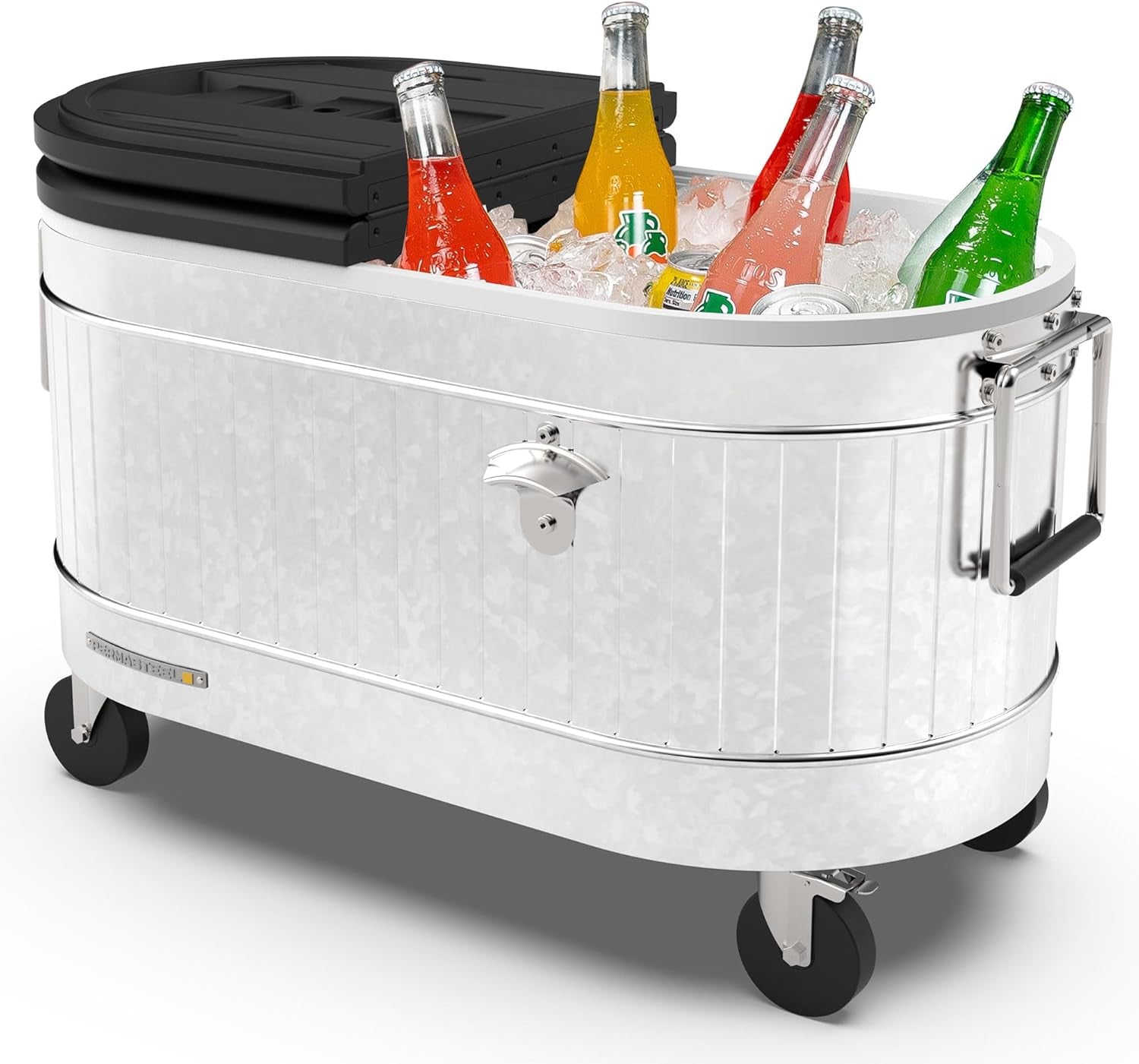 Beat the Heat with Our Stylish 120-Qt Rolling Patio Cooler – Your Ultimate Companion for Summer BBQs, Beach Days, and Backyard Gatherings!