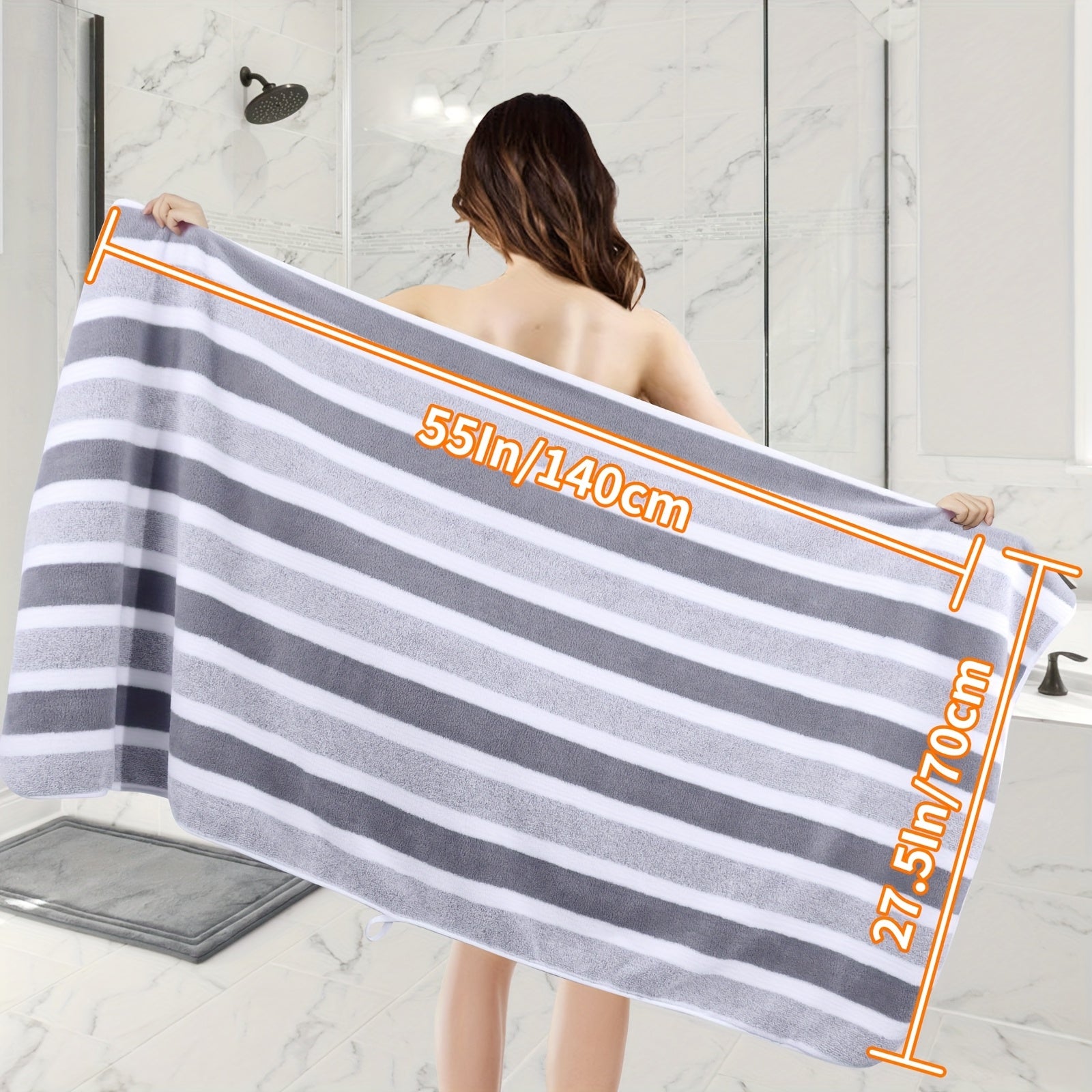 12pcs/ 8pcs/ 4pcs Bath Sheet, Extra Large Coral Fleece Bath Sheet, Large Bath Towels, Ultra-lightweight, Blazing Quick-Dry, Incredibly Absorbent, for Home, Gym, Pool, Spa 55.12*27.56ln Father's Day Gift, Valentine's Day Gift,
