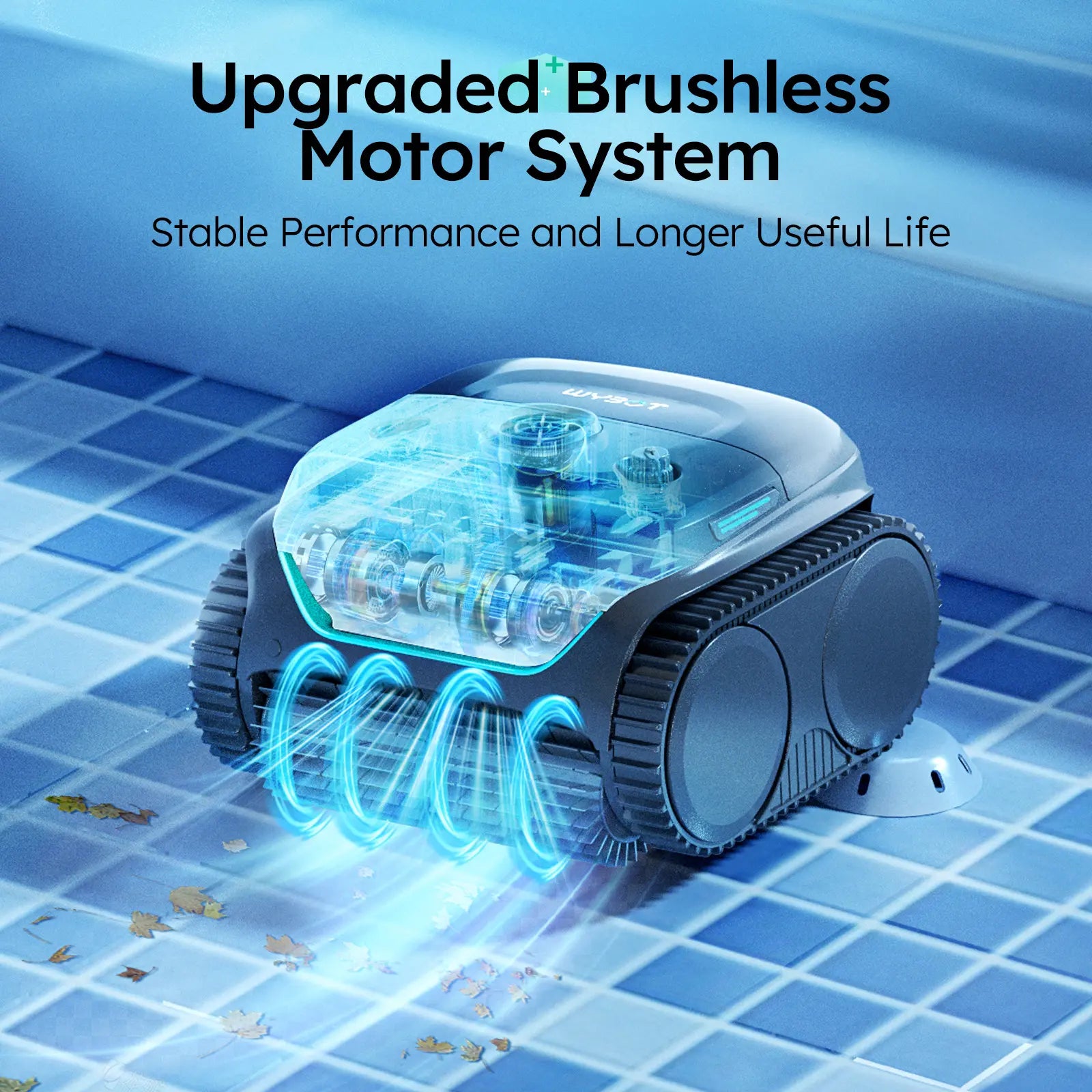 WYBOT C2 Cordless Robotic Pool Cleaner With App Control-2