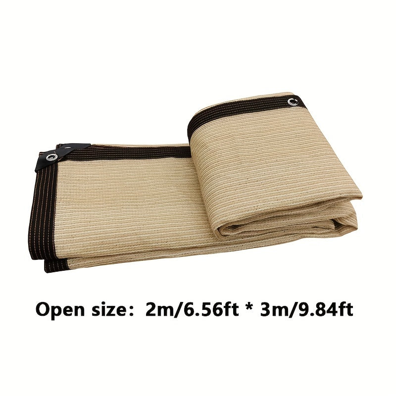 1pc Rectangular Sunshade, Breathable, Square Sunshade Net, Balcony, Garage, Backyard, Swimming Pool, Lawn, Outdoor Activities, Shading Rate (90% -95%), No Additional Tying Rope And Hook Included