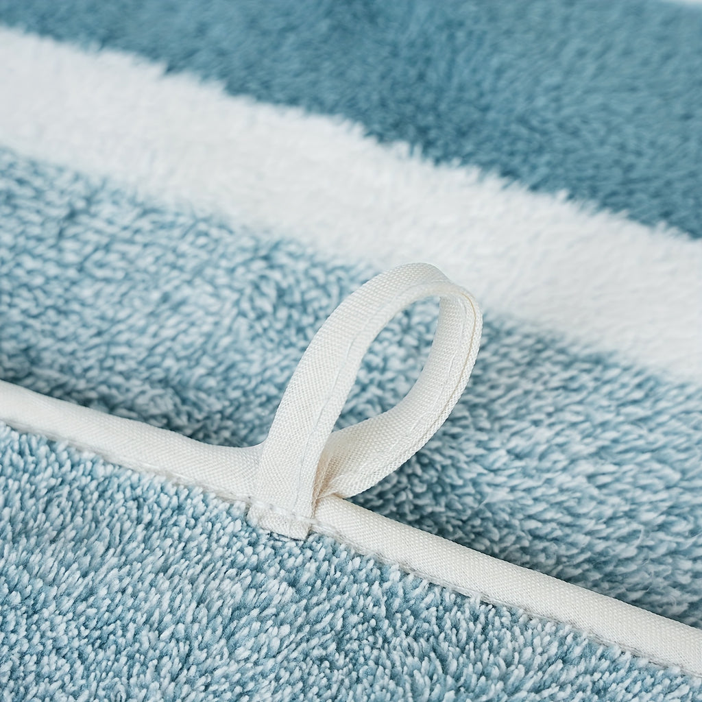 12pcs/ 8pcs/ 4pcs Bath Sheet, Extra Large Coral Fleece Bath Sheet, Large Bath Towels, Ultra-lightweight, Blazing Quick-Dry, Incredibly Absorbent, for Home, Gym, Pool, Spa 55.12*27.56ln Father's Day Gift, Valentine's Day Gift,