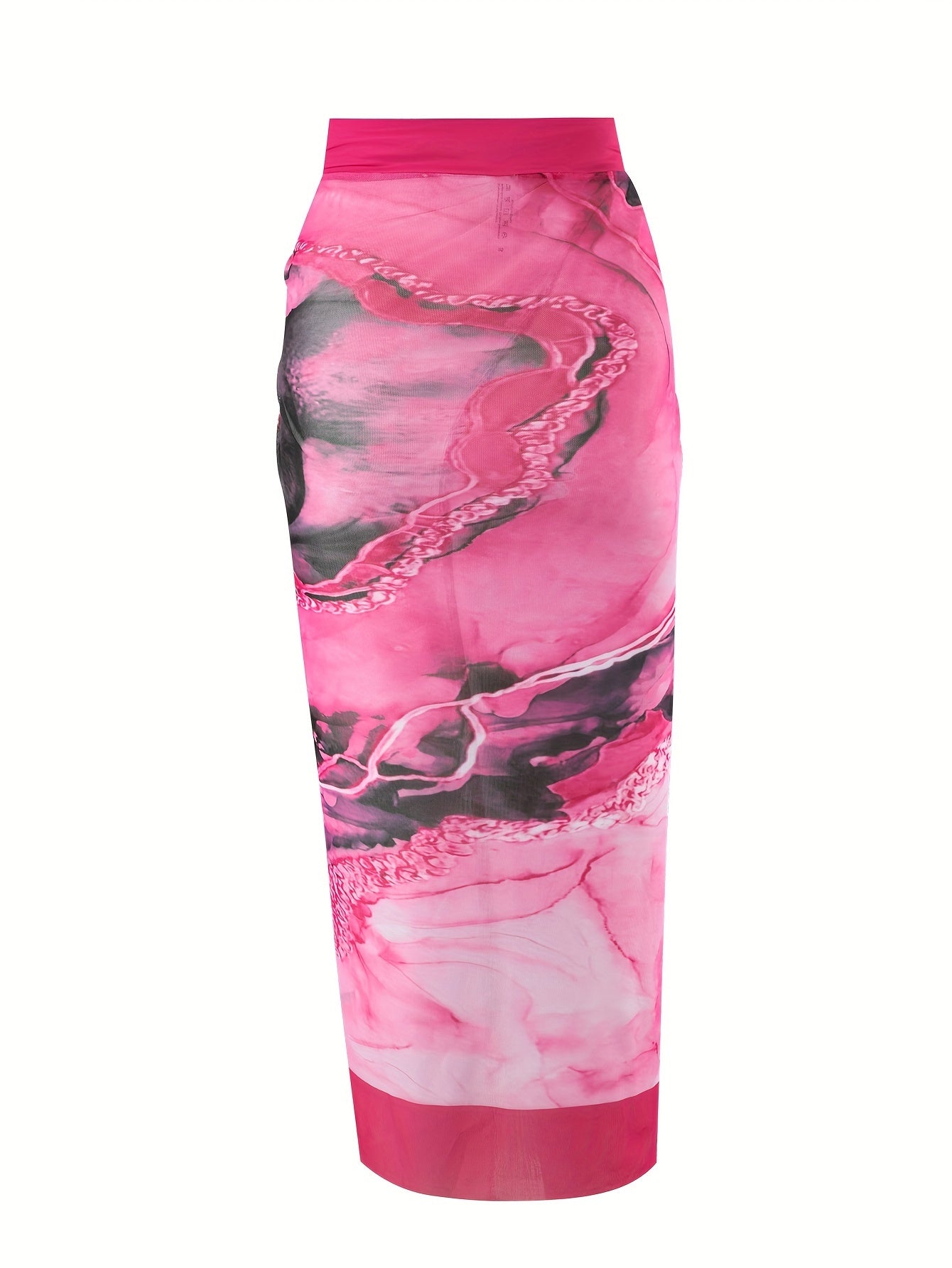 Women'S Off-Shoulder Marble Swimsuit with Sheer Strapless Swimwear - Brown and Golden Accents, High-Stretch Fabric, Perfect for Beach and Pool, Pool Swimsuit|Sleek Two-Piece Set|Subtle Embellishment