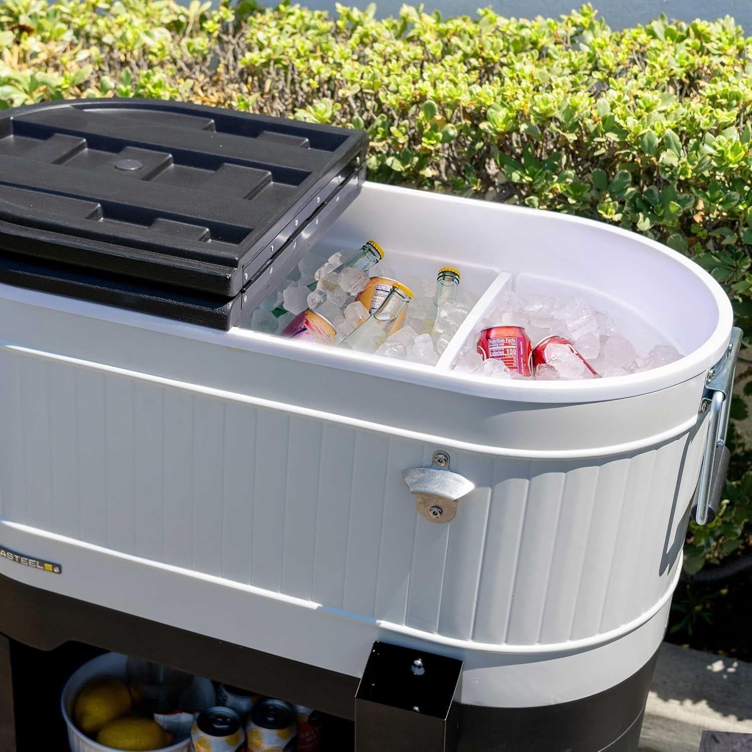 Beat the Heat with Our Stylish 120-Qt Rolling Patio Cooler – Your Ultimate Companion for Summer BBQs, Beach Days, and Backyard Gatherings!