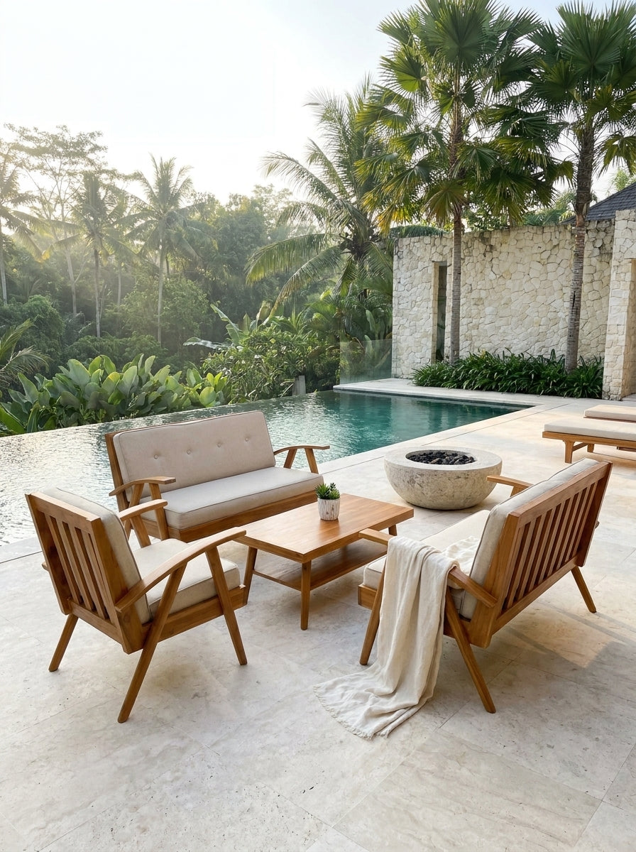 The Rattan Mid-Century Lounge
