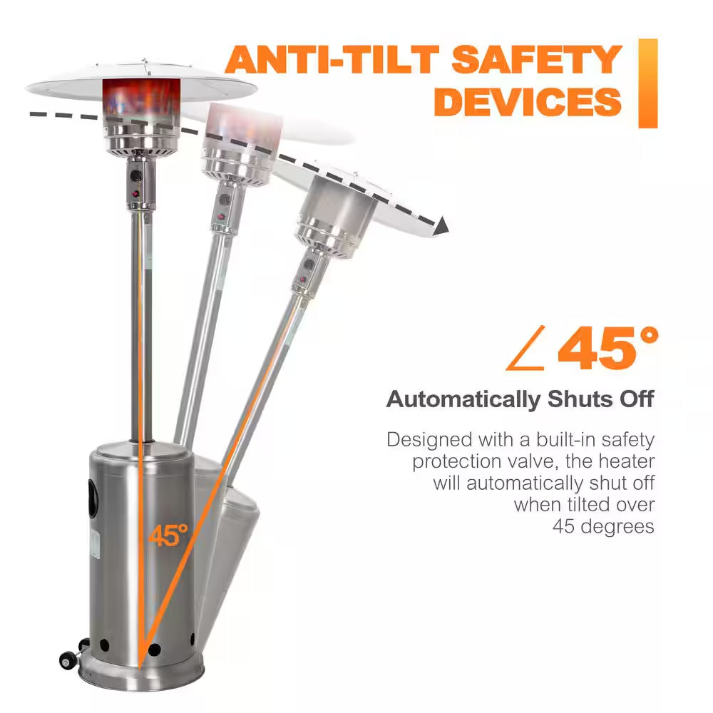 46000-BTU Stainless Steel Outdoor Heater