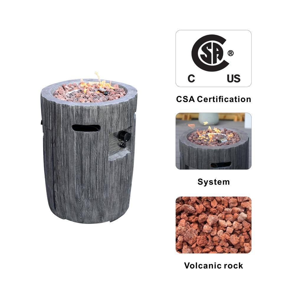 Penny Outdoor Vertical Wood Grain Effect Heater