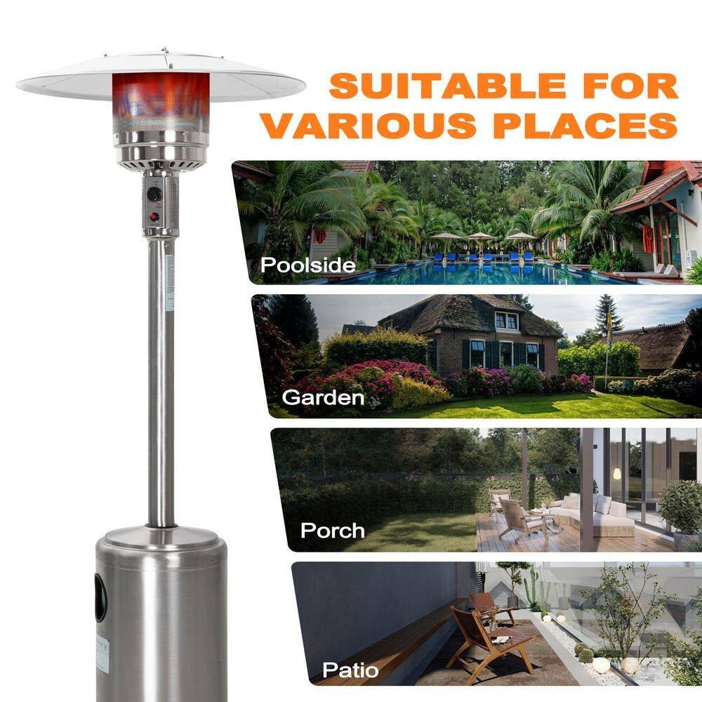 46000-BTU Stainless Steel Outdoor Heater