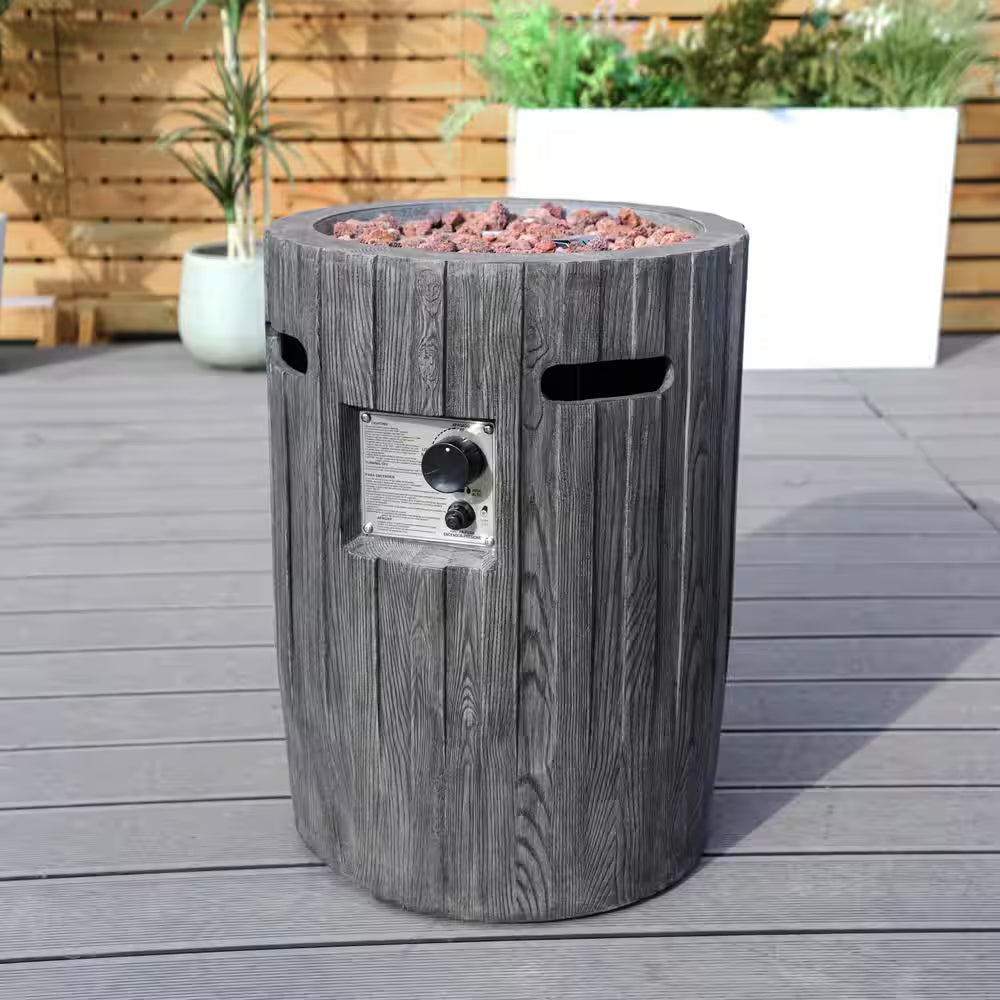 Penny Outdoor Vertical Wood Grain Effect Heater