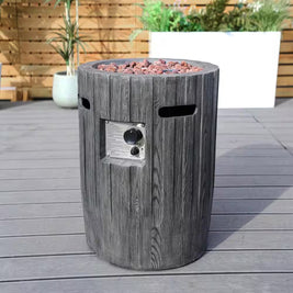 Penny Outdoor Vertical Wood Grain Effect Heater