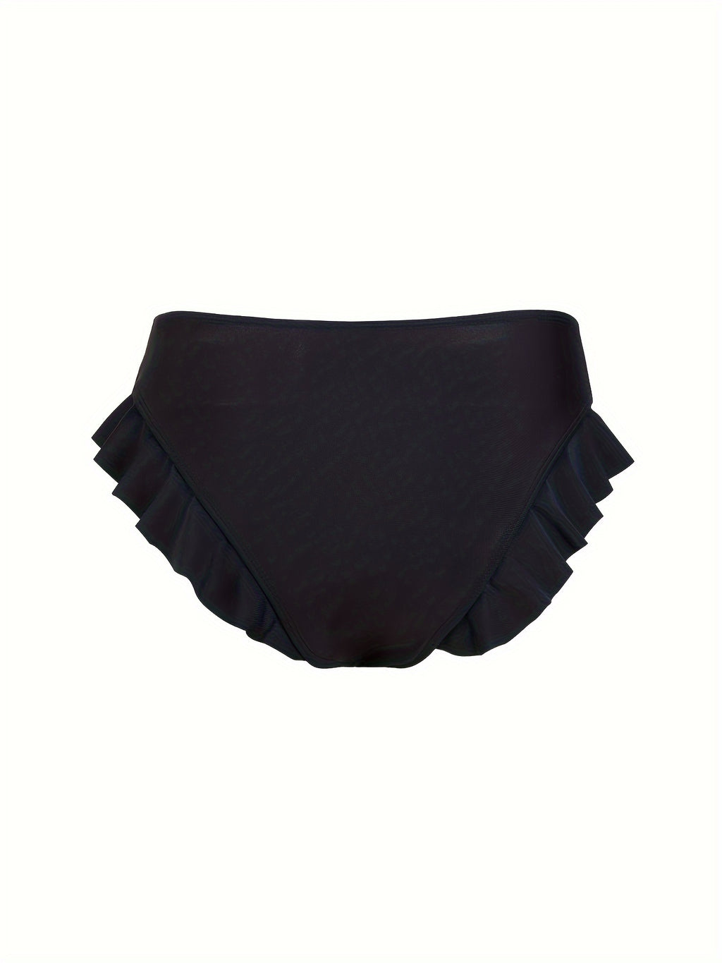 Sexy Ruffle Bikini Bottoms - Flattering High-Waisted Design, Delicate Ruffled Trim, Trendy and Stylish, Low-Rise Brief Cut - Designed for Women, Perfect for Beach and Pool, Bikini Swim Brief Style