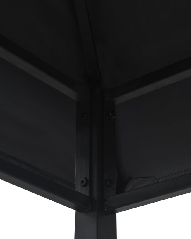 NNEVL BBQ Gazebo 240x150x255 cm Anthracite Steel