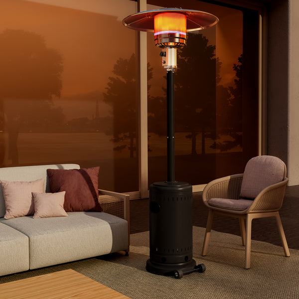 48000 BTU Propane Freestanding Patio Heater with Cover