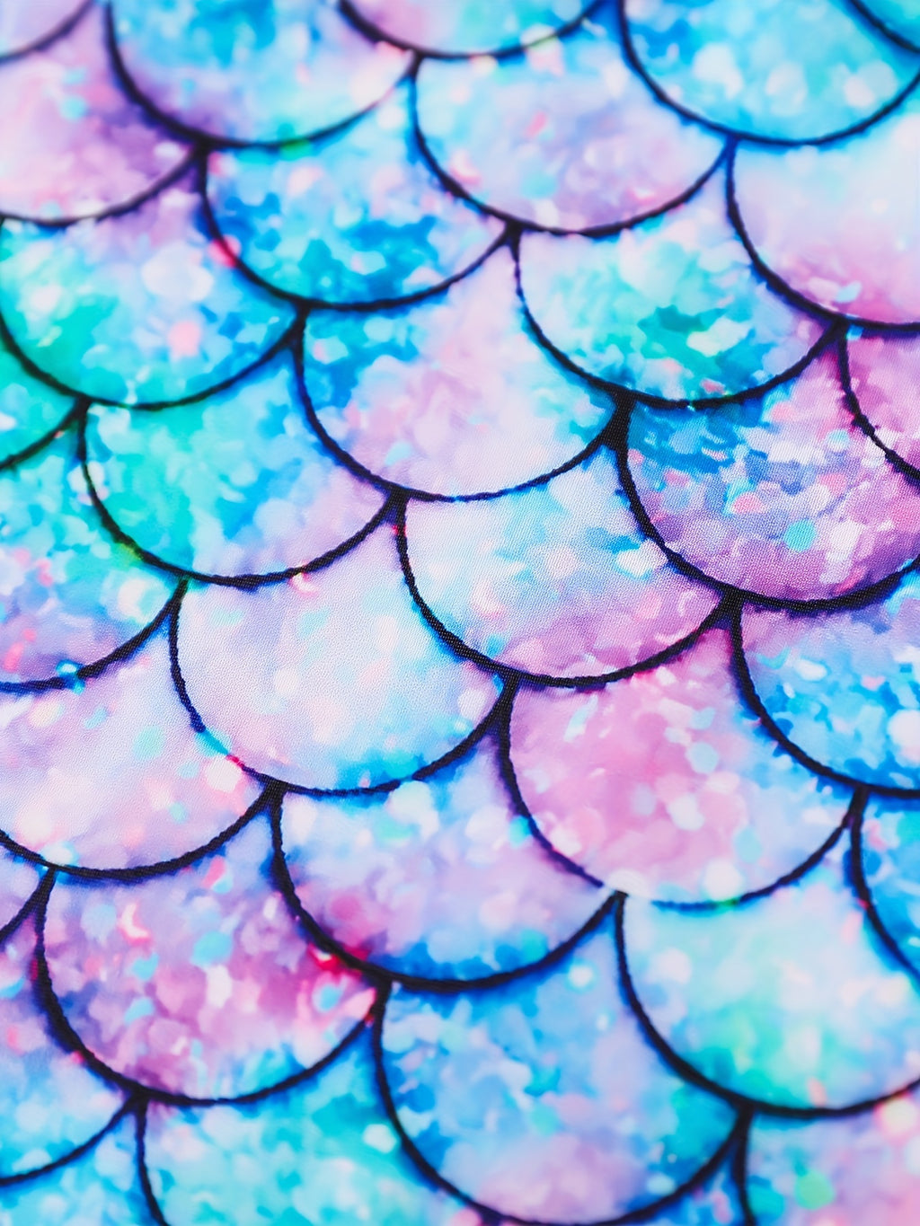 One-piece Enchanting Mermaid Swimsuit for Girls - Vibrant Colors & Stretchable Comfort - Ideal for Pool Parties & Beach Outings