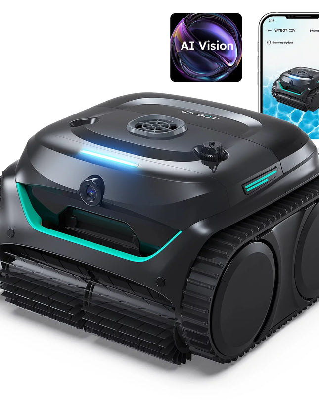 WYBOT C2 Vision Robotic Pool Cleaner Vacuum with AI Vision & Smart APP Control