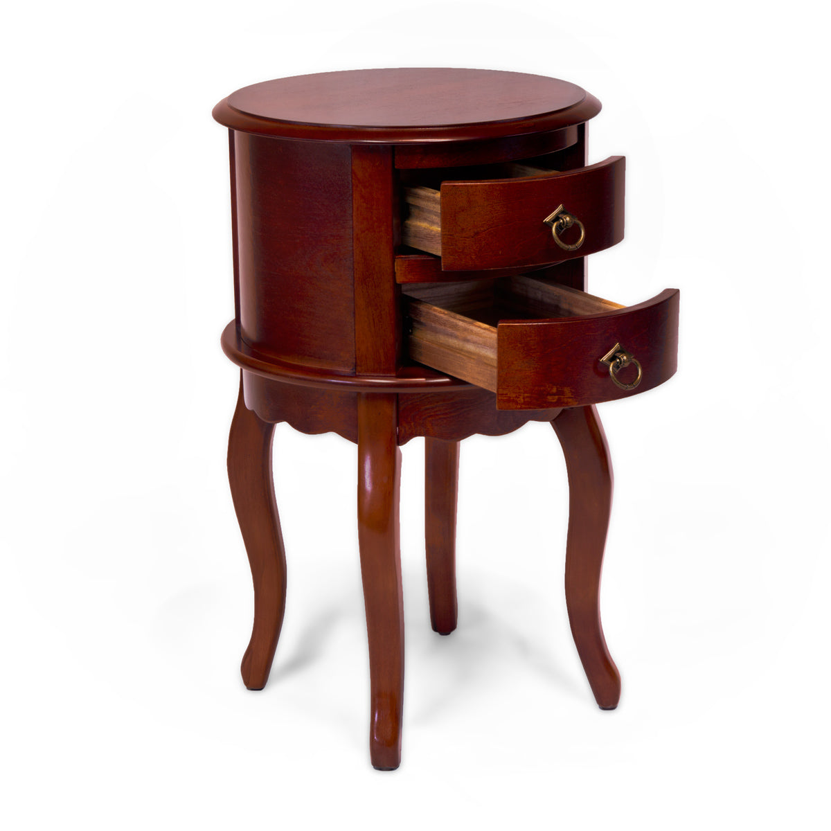 Twin Drawer Round Hall Table