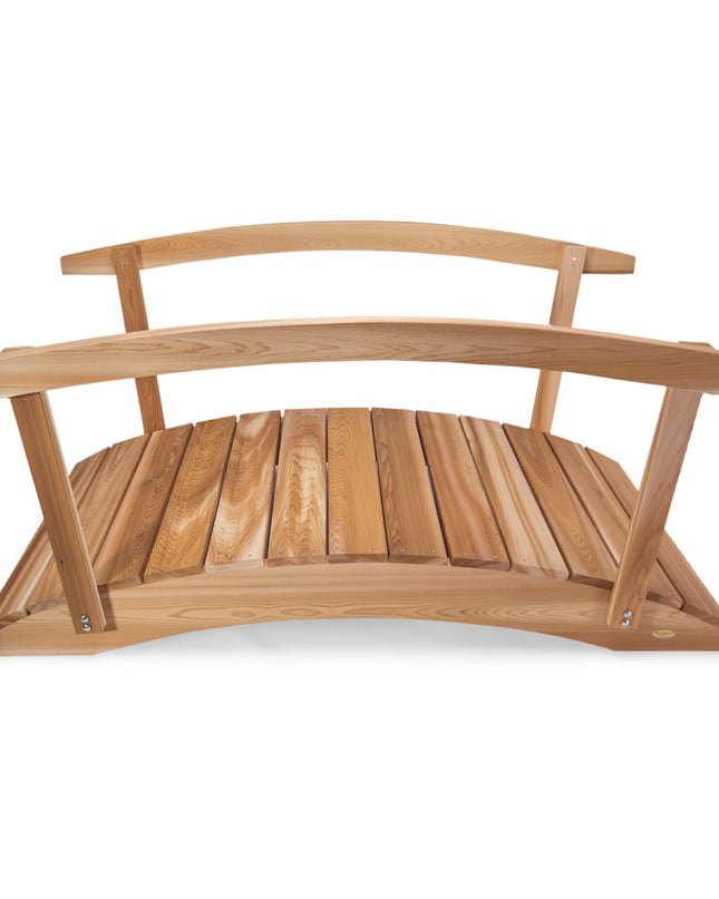 6-ft Wood Garden Bridge with Side Rails