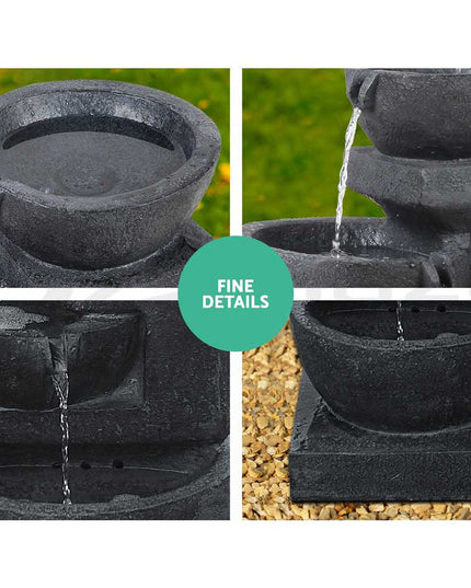 NNEDSZ Solar Fountain with LED Lights