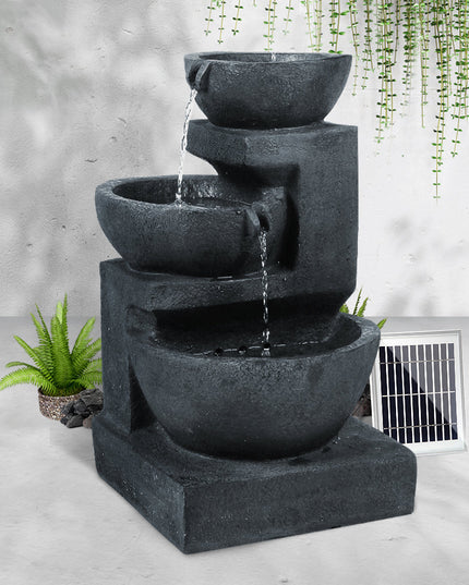 NNEDSZ Solar Fountain with LED Lights