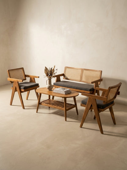 The Rattan Mid-Century Lounge