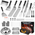 132PCS Outdoor BBQ and Camping Compatible with Blackstone and Camp Chef Griddles Teppanyaki Griddle Accessories Kit
