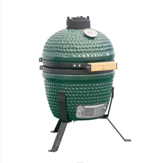 13Inch Ceramic Kamado Grills Outdoor and Indoor Kitchen Camping BBQ Grill