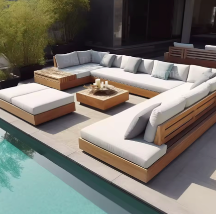 Premium Teak Pool/Outdoor Sofa