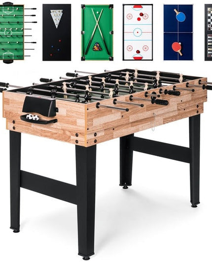 10-in-1 Combo Game Room Table Set Pool, Foosball, Ping Pong, Chess
