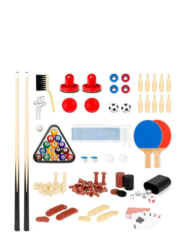 10-in-1 Combo Game Room Table Set Pool, Foosball, Ping Pong, Chess