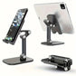 Adjustable Foldable Desktop Phone & Tablet Stand with a Universal Multi-Angle Cradle for iPhone, iPad, & Samsung